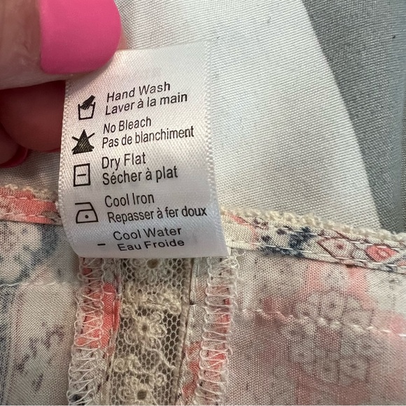 L*Space Lovestruck Rimini Romper Bell Sleeve in Cream Multi Size Large - Picture 9 of 13